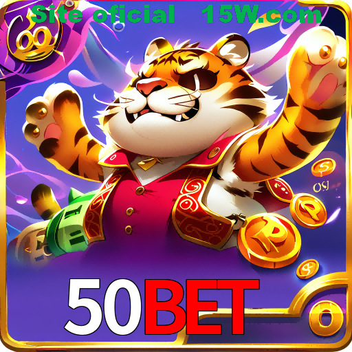 Imagem promocional da 50Bet mostrando a plataforma e suas vantagens
